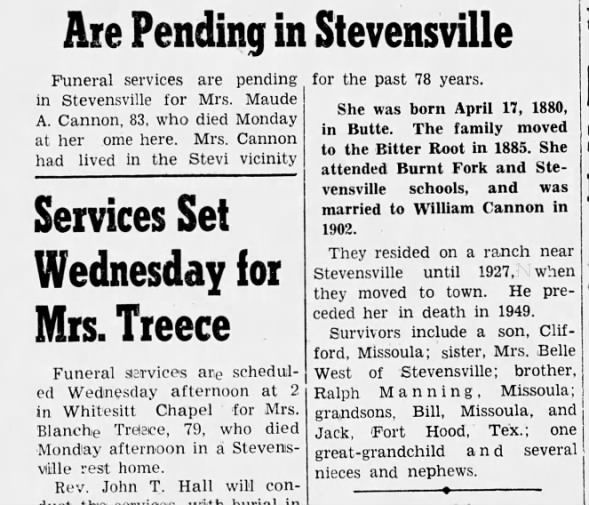 Clipping from Ravalli Republic